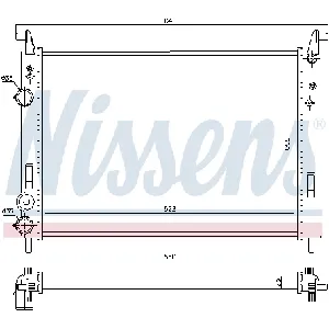 Hladnjak, hlađenje motora NISSENS NIS 61682 IC-A9618A