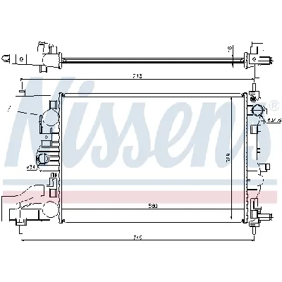 Hladnjak, hlađenje motora NISSENS NIS 616903 IC-D45F99