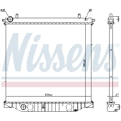Hladnjak, hlađenje motora NISSENS NIS 616912 IC-DACF0B