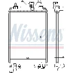Hladnjak, hlađenje motora NISSENS NIS 617547 IC-D74248