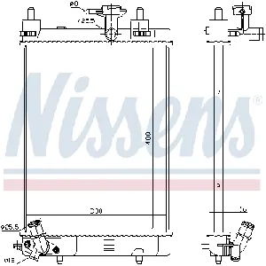 Hladnjak, hlađenje motora NISSENS NIS 617554 IC-D8C57B