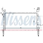 Hladnjak, hlađenje motora NISSENS NIS 61768 IC-A358CF