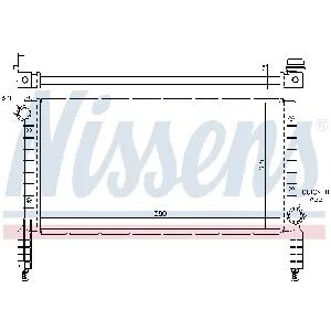 Hladnjak, hlađenje motora NISSENS NIS 61768 IC-A358CF