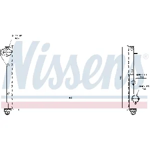 Hladnjak, hlađenje motora NISSENS NIS 617846 IC-A112A7