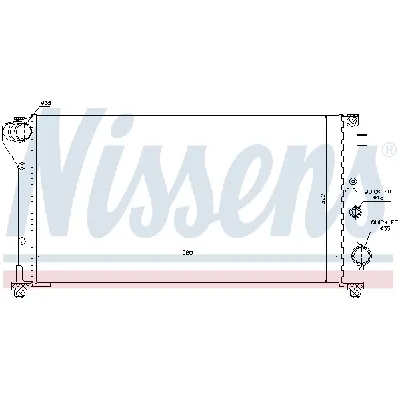 Hladnjak, hlađenje motora NISSENS NIS 617847 IC-A112A9