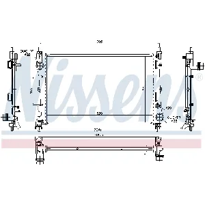 Hladnjak, hlađenje motora NISSENS NIS 617854 IC-D309BD