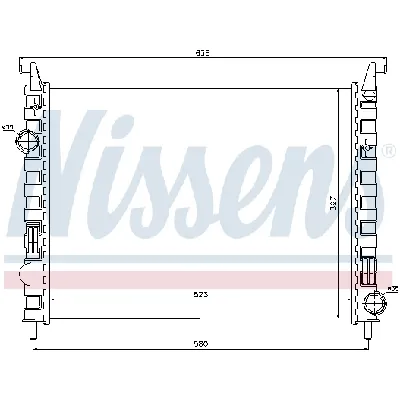 Hladnjak, hlađenje motora NISSENS NIS 617862 IC-CF8AAF