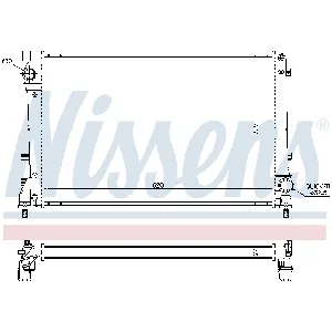 Hladnjak, hlađenje motora NISSENS NIS 617863 IC-C730E9