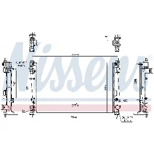 Hladnjak, hlađenje motora NISSENS NIS 617864 IC-D742A0