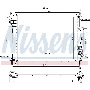 Hladnjak, hlađenje motora NISSENS NIS 617867 IC-E3B28F