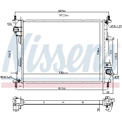 Hladnjak, hlađenje motora NISSENS NIS 617867 IC-E3B28F