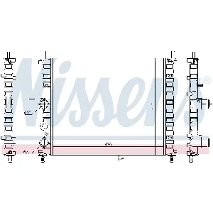 Hladnjak, hlađenje motora NISSENS NIS 617878 IC-D8F171