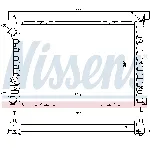 Hladnjak, hlađenje motora NISSENS NIS 61804 IC-472593