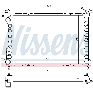 Hladnjak, hlađenje motora NISSENS NIS 61804 IC-472593