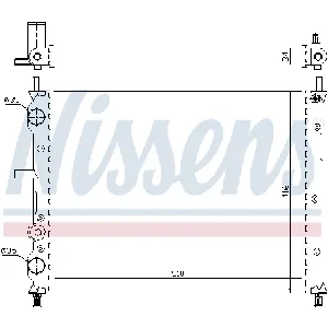 Hladnjak, hlađenje motora NISSENS NIS 61806 IC-472595