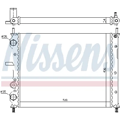Hladnjak, hlađenje motora NISSENS NIS 61806 IC-472595