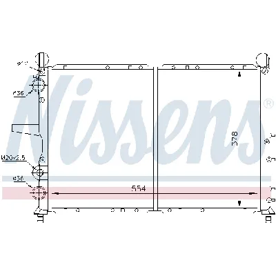 Hladnjak, hlađenje motora NISSENS NIS 61816 IC-472864