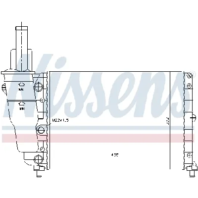 Hladnjak, hlađenje motora NISSENS NIS 61856 IC-364575