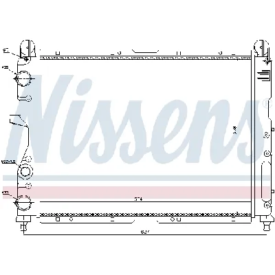 Hladnjak, hlađenje motora NISSENS NIS 61869 IC-472870