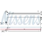 Hladnjak, hlađenje motora NISSENS NIS 61887 IC-A358DB