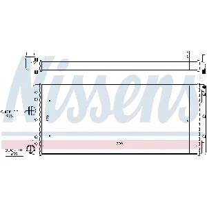 Hladnjak, hlađenje motora NISSENS NIS 61887 IC-A358DB