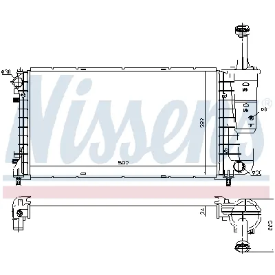 Hladnjak, hlađenje motora NISSENS NIS 61898 IC-A358E3