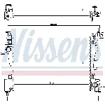 Hladnjak, hlađenje motora NISSENS NIS 61917 IC-A96181