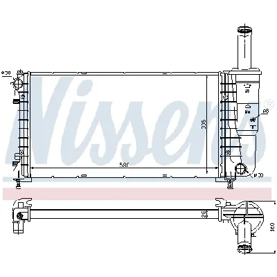 Hladnjak, hlađenje motora NISSENS NIS 61923 IC-A358E5