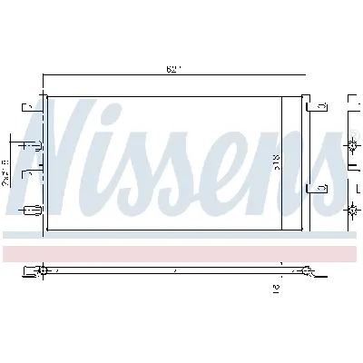 Hladnjak, hlađenje motora NISSENS NIS 61966 IC-DACF12