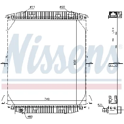 Hladnjak, hlađenje motora NISSENS NIS 61973A IC-A6F425