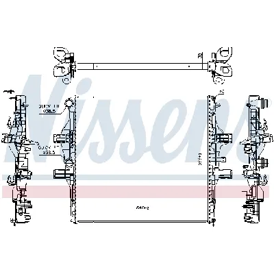 Hladnjak, hlađenje motora NISSENS NIS 61989 IC-E10DA7