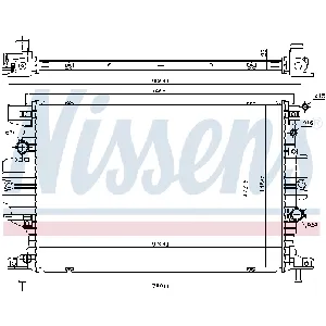Hladnjak, hlađenje motora NISSENS NIS 620156 IC-E32BC0