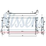 Hladnjak, hlađenje motora NISSENS NIS 62023A IC-9EA02E