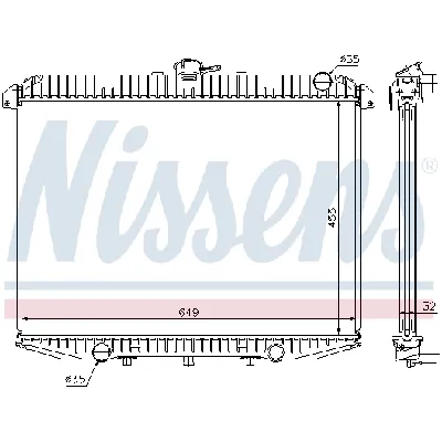 Hladnjak, hlađenje motora NISSENS NIS 62069A IC-A358FC