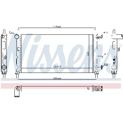 Hladnjak, hlađenje motora NISSENS NIS 62082A IC-364856