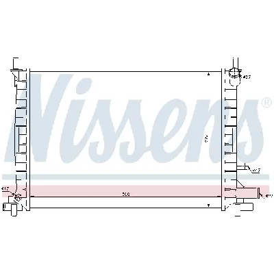 Hladnjak, hlađenje motora NISSENS NIS 62086 IC-472905