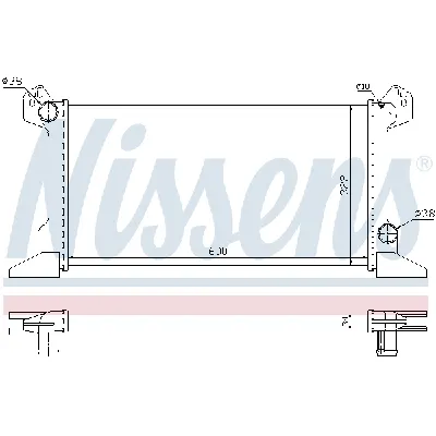 Hladnjak, hlađenje motora NISSENS NIS 62177 IC-A9616C