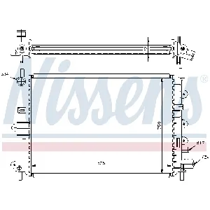 Hladnjak, hlađenje motora NISSENS NIS 62217A IC-472669