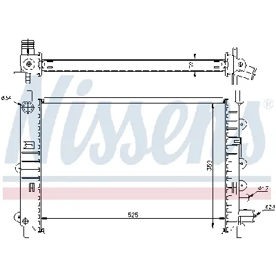 Hladnjak, hlađenje motora NISSENS NIS 62217A IC-472669