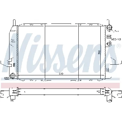 Hladnjak, hlađenje motora NISSENS NIS 62218 IC-364613