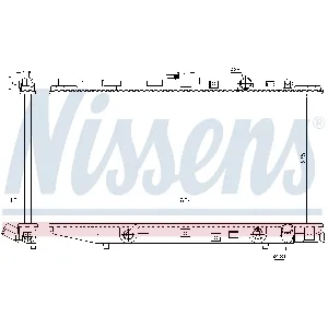 Hladnjak, hlađenje motora NISSENS NIS 622551 IC-A96168