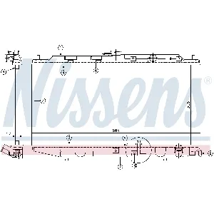 Hladnjak, hlađenje motora NISSENS NIS 62256 IC-472720
