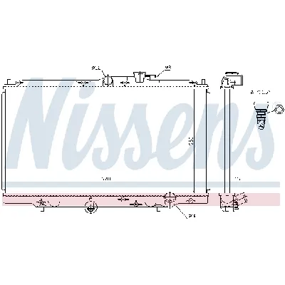 Hladnjak, hlađenje motora NISSENS NIS 62258 IC-A96167