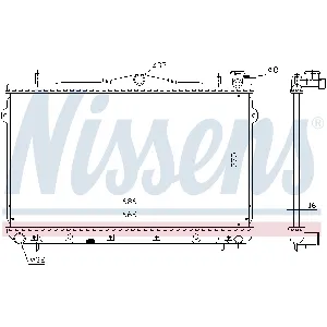 Hladnjak, hlađenje motora NISSENS NIS 62298 IC-472764