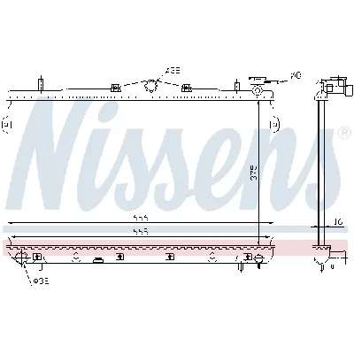 Hladnjak, hlađenje motora NISSENS NIS 62298 IC-472764