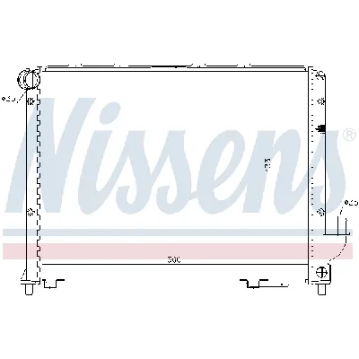 Hladnjak, hlađenje motora NISSENS NIS 62327 IC-472882