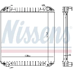 Hladnjak, hlađenje motora NISSENS NIS 623440 IC-G0U6KE