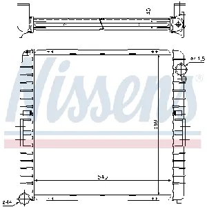 Hladnjak, hlađenje motora NISSENS NIS 62345A IC-A6F0A0