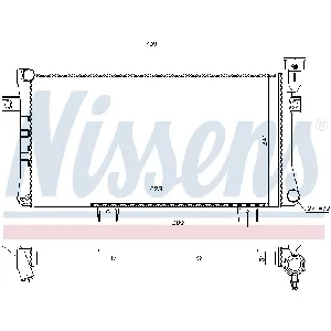 Hladnjak, hlađenje motora NISSENS NIS 623556 IC-D74252
