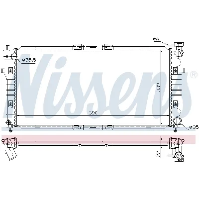 Hladnjak, hlađenje motora NISSENS NIS 62392A IC-364858